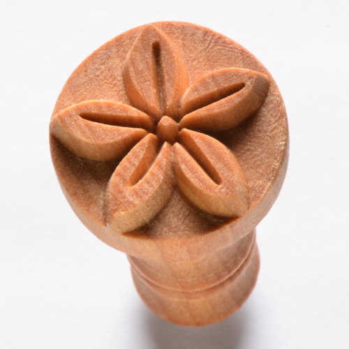 MKM Simple Flower 2.5cm wood stamp